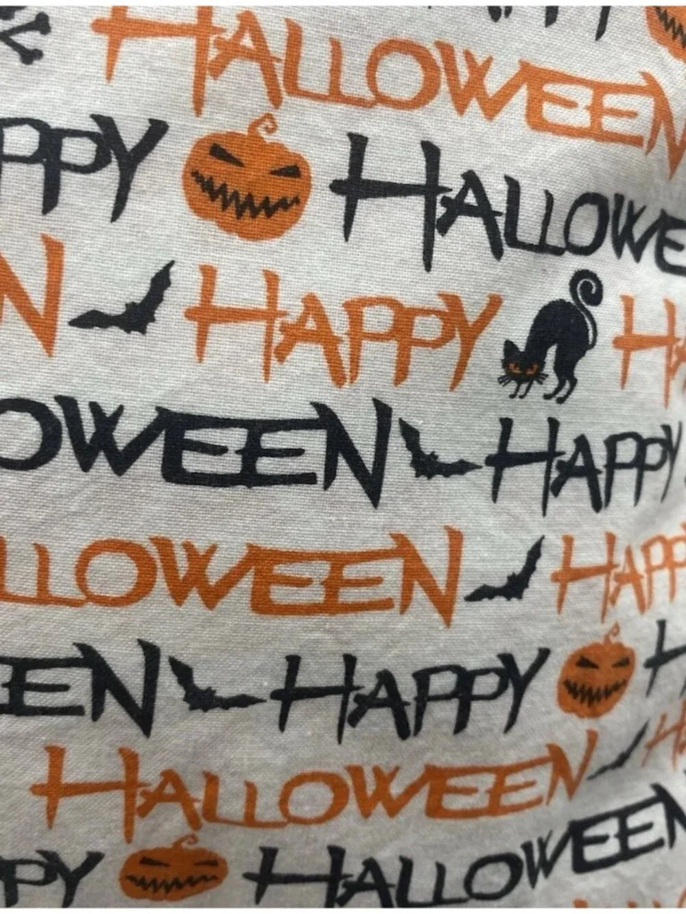Handmade Halloween Throw Pillow Bat Black Orange Cats Goth Punk Spooky Decor